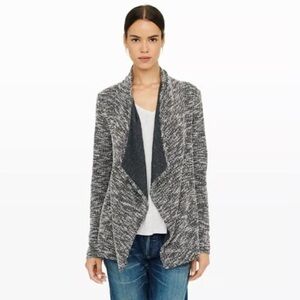 Club Monaco Gray Open-Front Cardigan